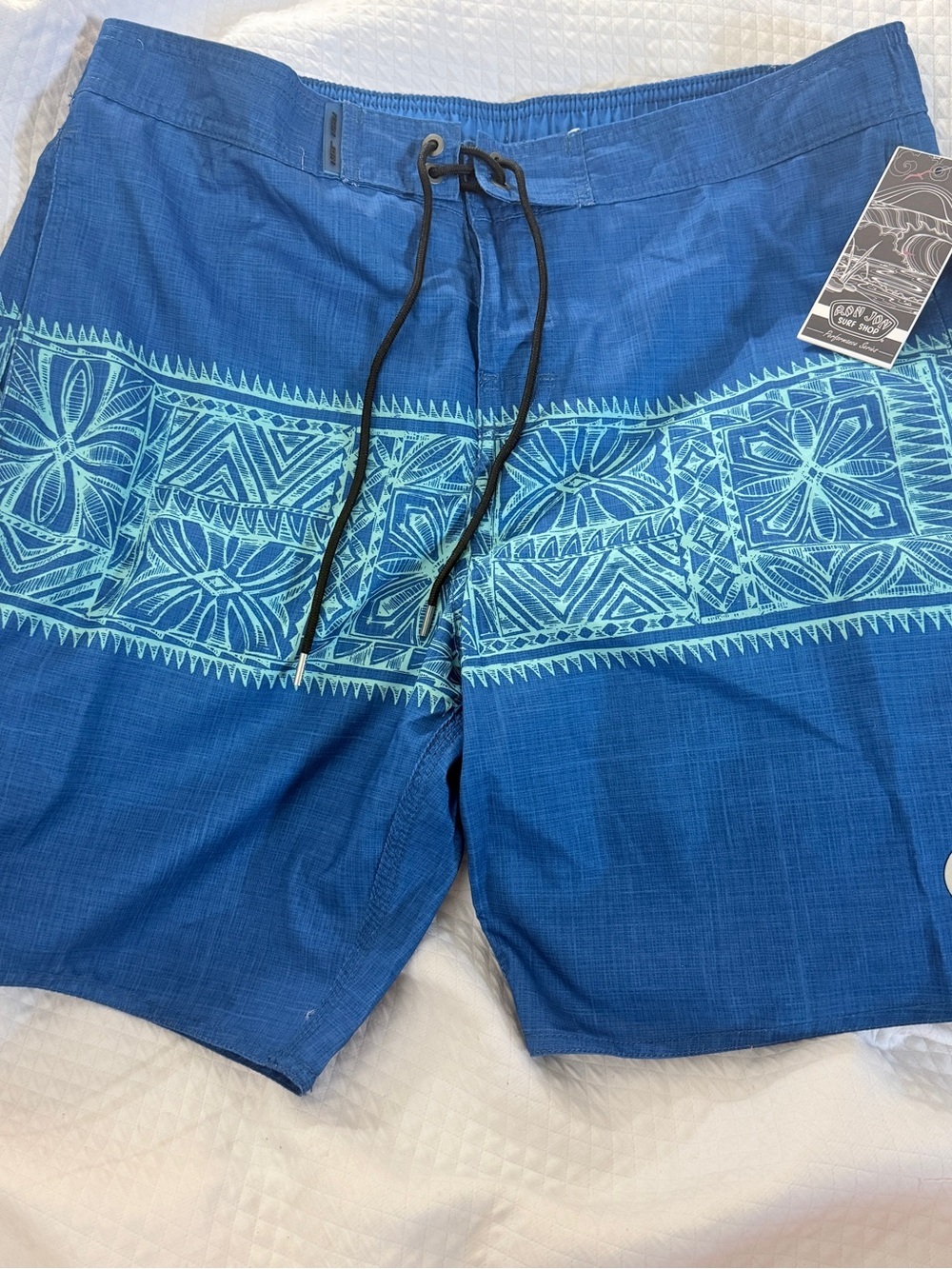 Ron Jon Surf Shop Blue Kava E-Board Shorts XL Brand New with tags